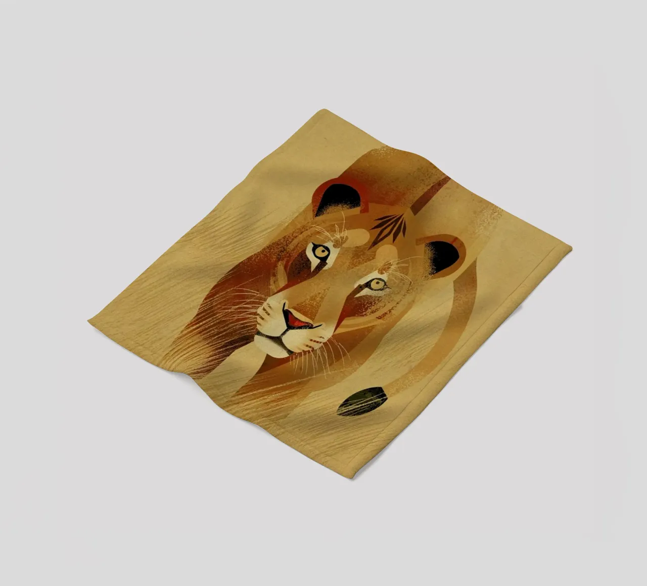 Lion Fleecedecke von Dieter Braun