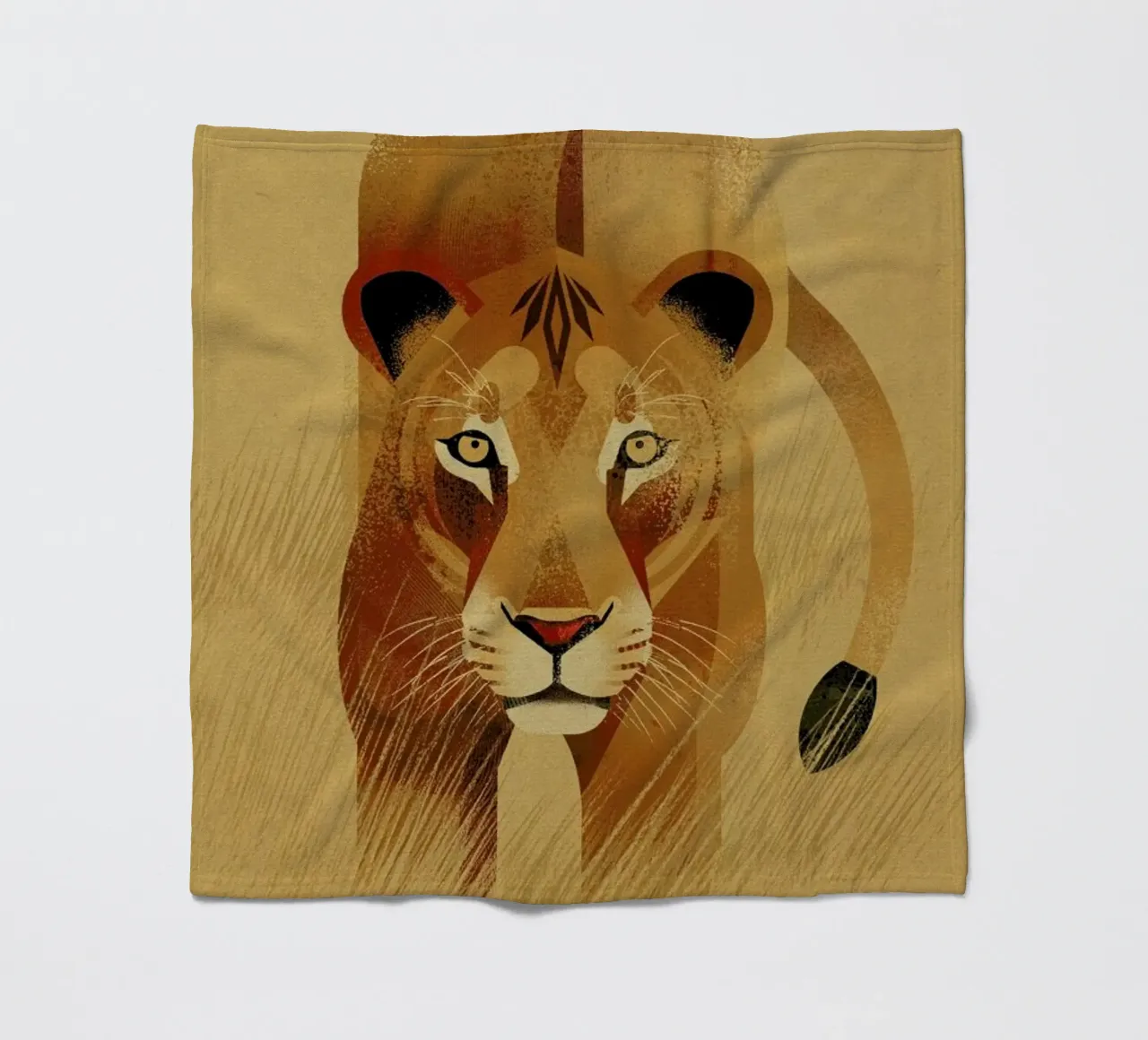 Lion Fleecedecke von Dieter Braun