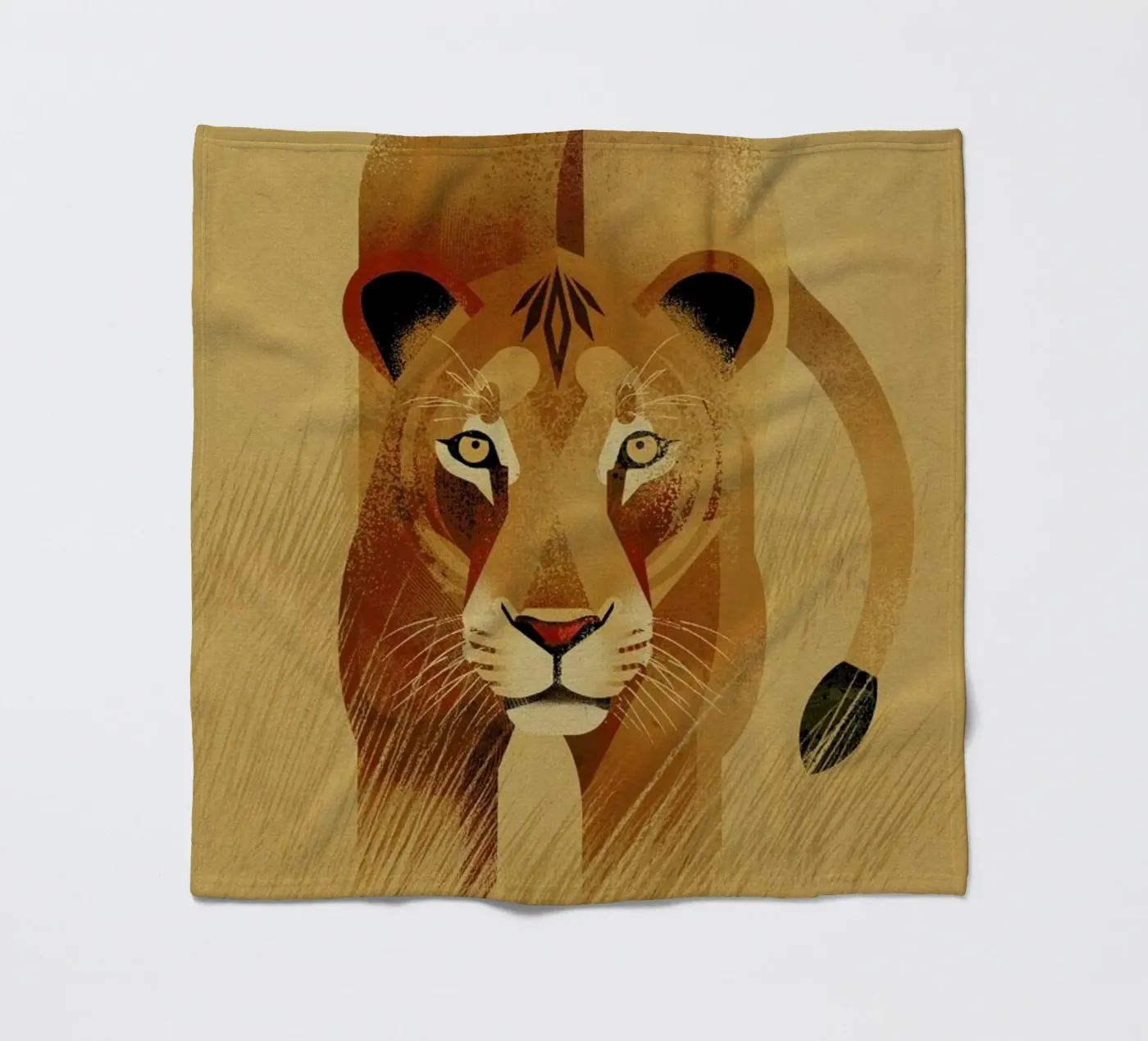 Lion Fleecedecke von Dieter Braun