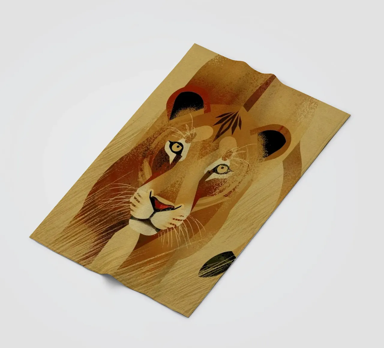 Lion Fleecedecke von Dieter Braun