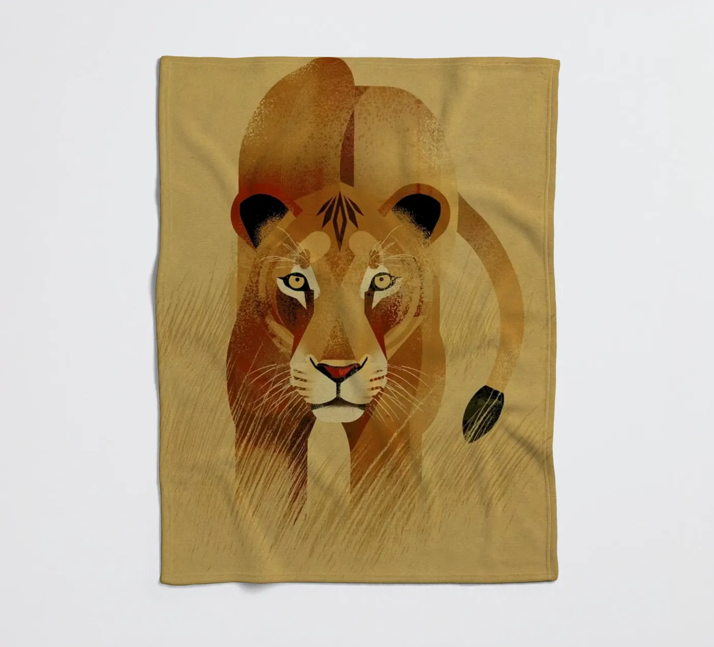 Lion Fleecedecke von Dieter Braun
