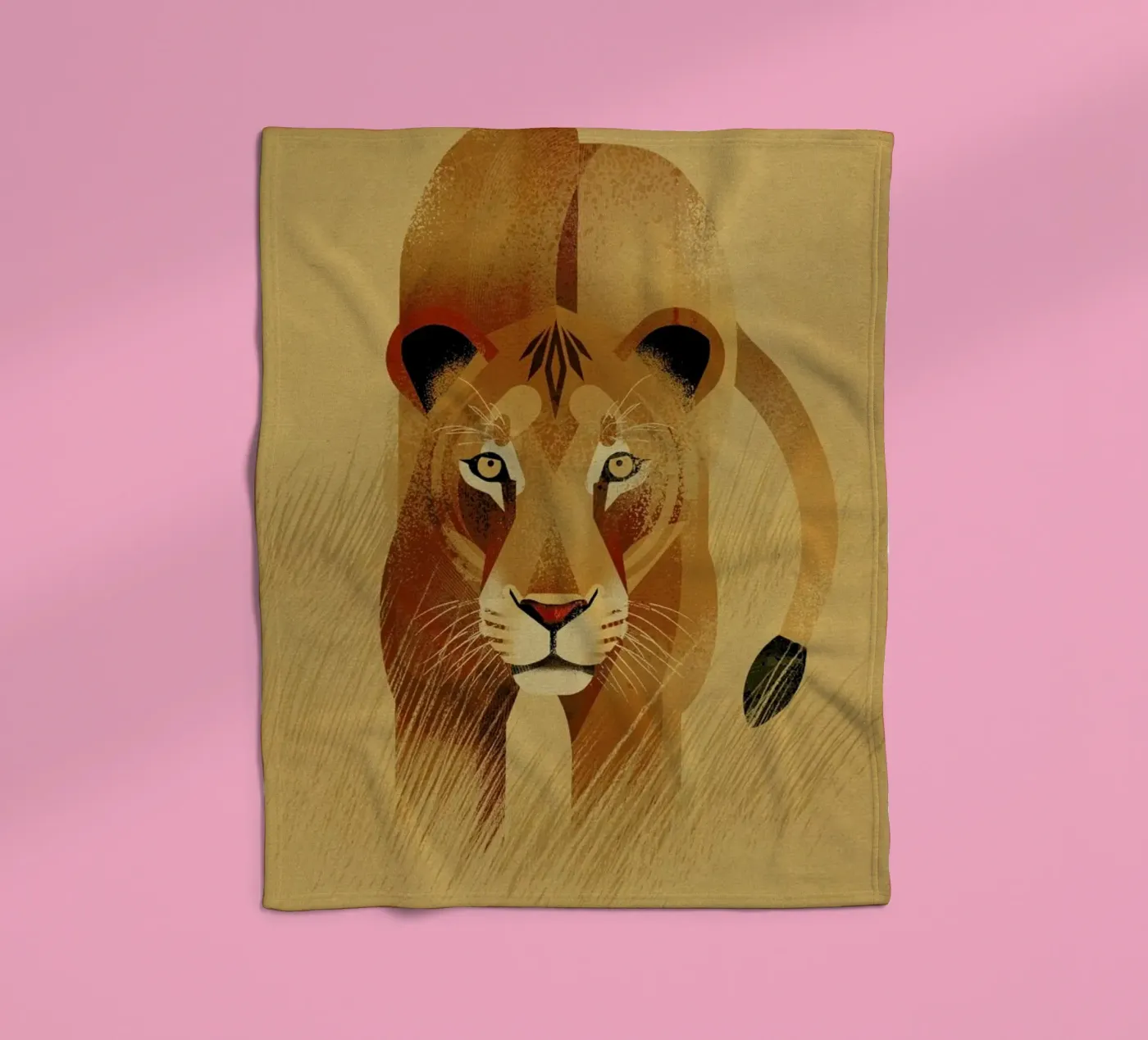 Lion Fleecedecke von Dieter Braun