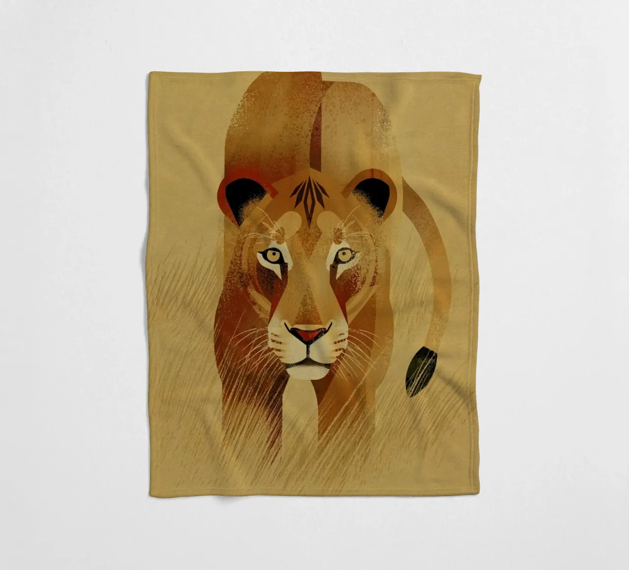 Lion Fleecedecke von Dieter Braun