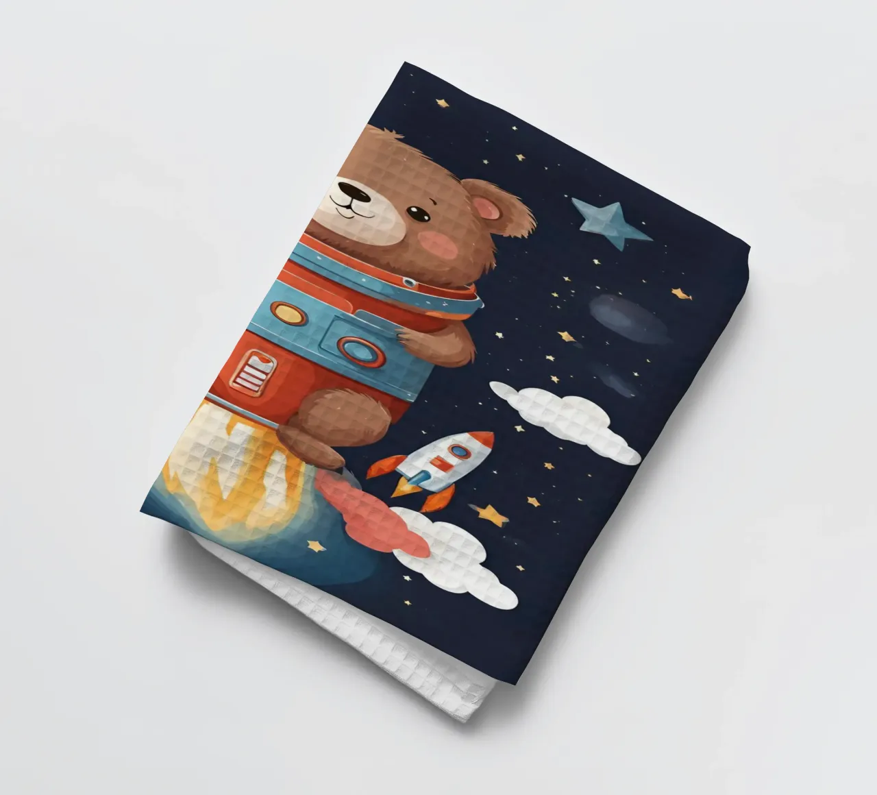 Avventura dell'orsetto cosmico canovaccio da cucina da Doodle Dreams Art
