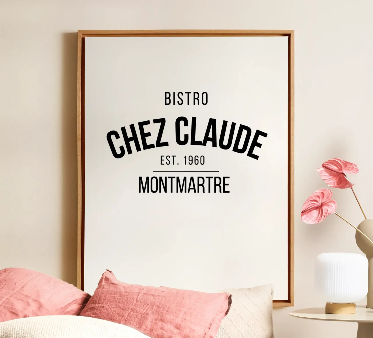 Chez Claude tela con Cornice a cassetta da Magdalena Martin Photography