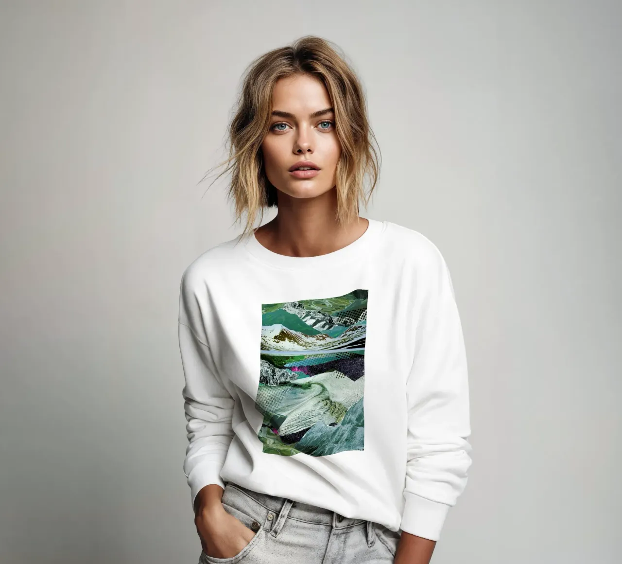Experimente am Berg 14 sweatshirt by Marko Köppe