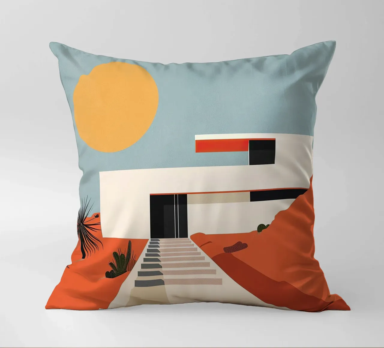 Bauhaus Architektur XVI decorative cushion by Nikis Art Studio