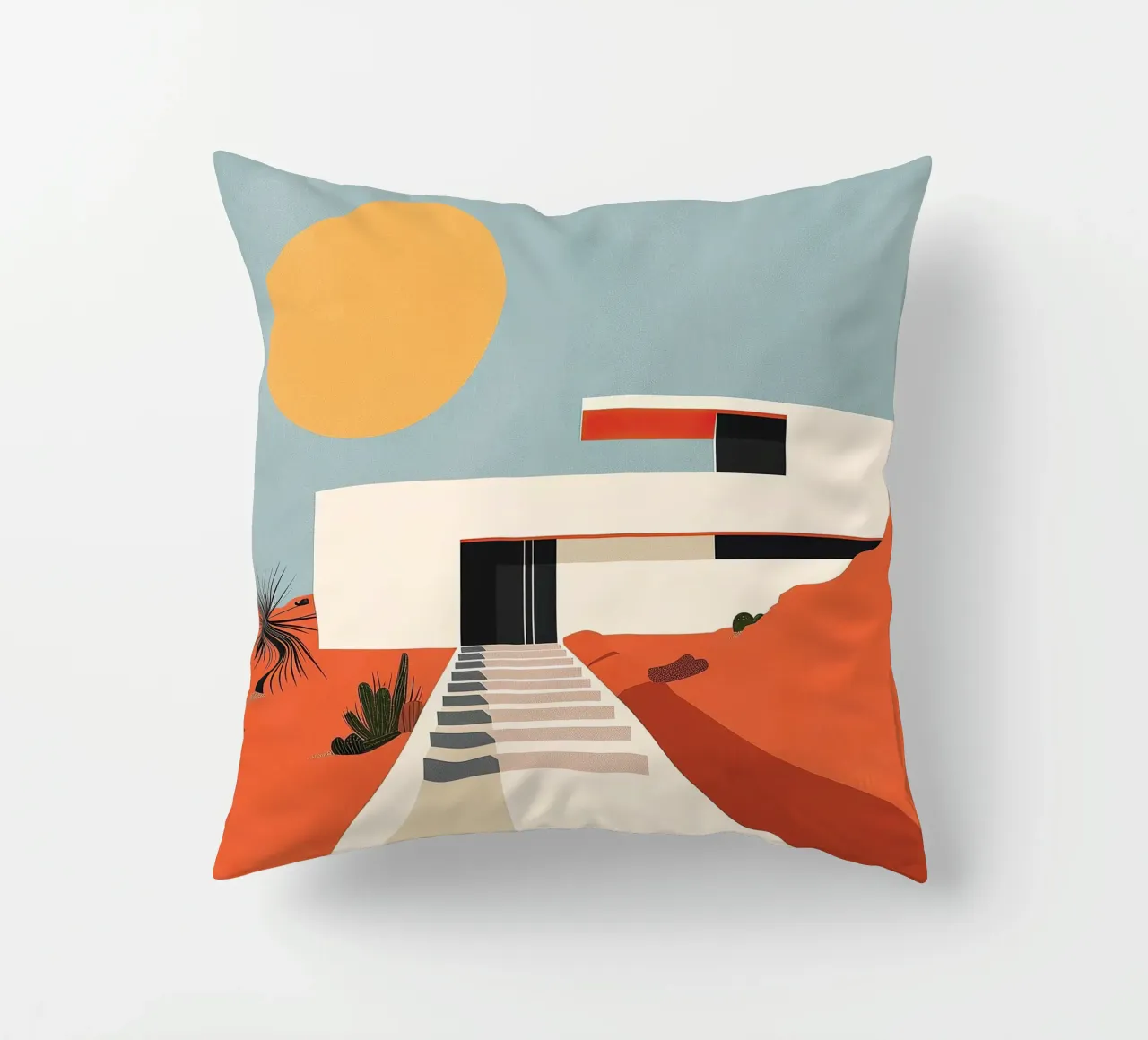 Bauhaus Architektur XVI decorative cushion by Nikis Art Studio