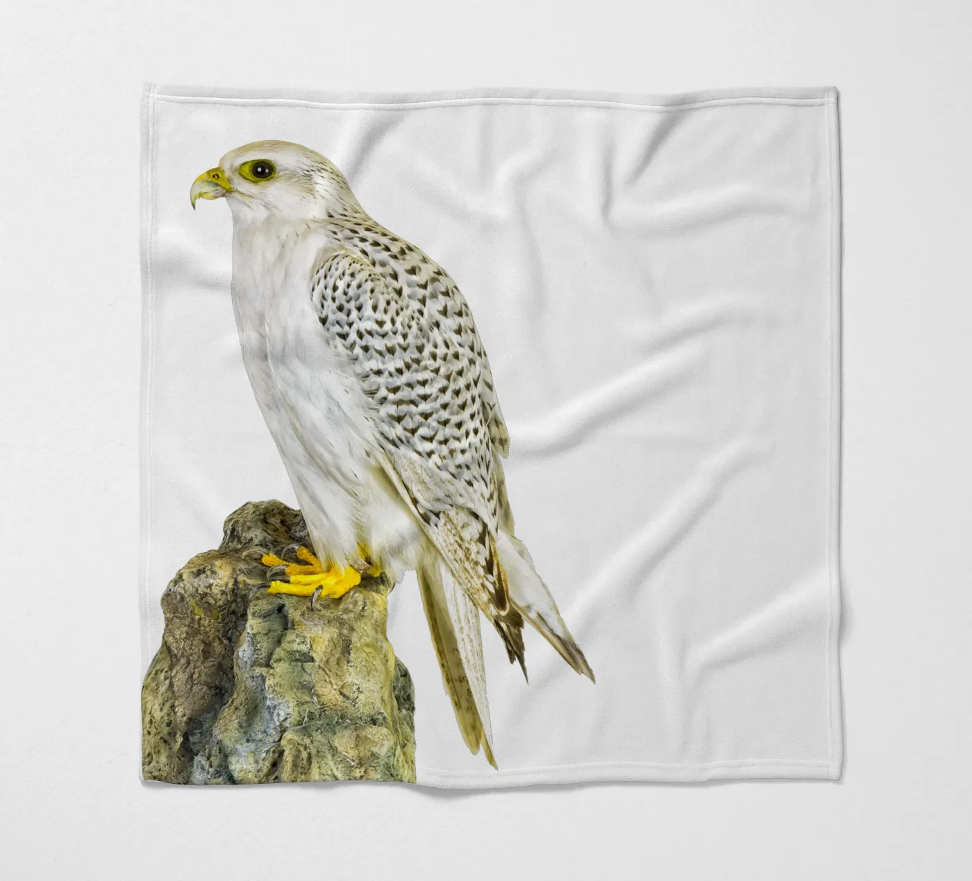 White Buzzard fleece blanket by Curious Collections by Marielle Leenders