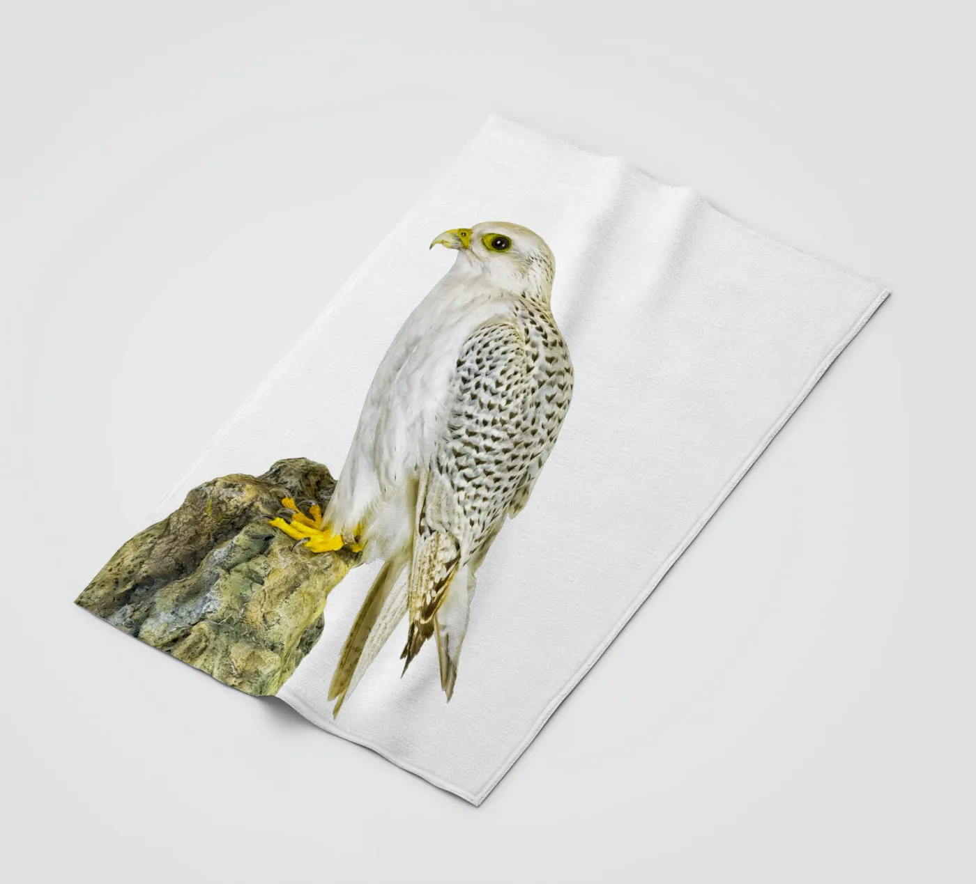 White Buzzard fleece blanket by Curious Collections by Marielle Leenders