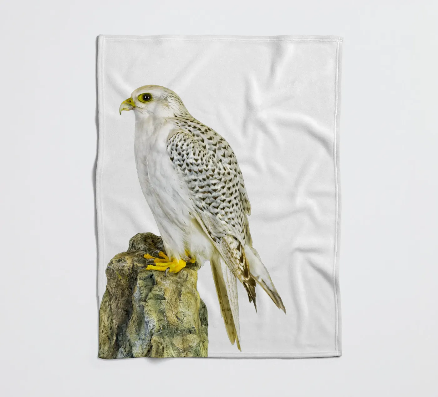 White Buzzard fleece blanket by Curious Collections by Marielle Leenders