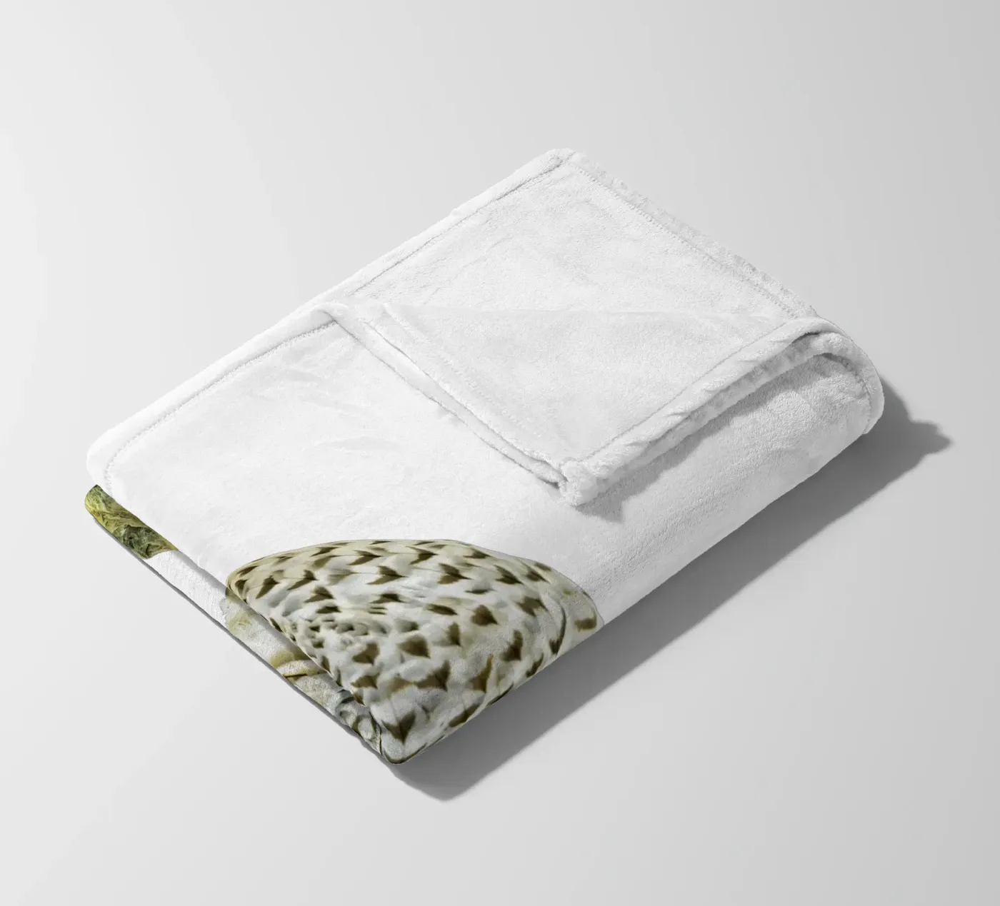 White Buzzard fleece blanket by Curious Collections by Marielle Leenders