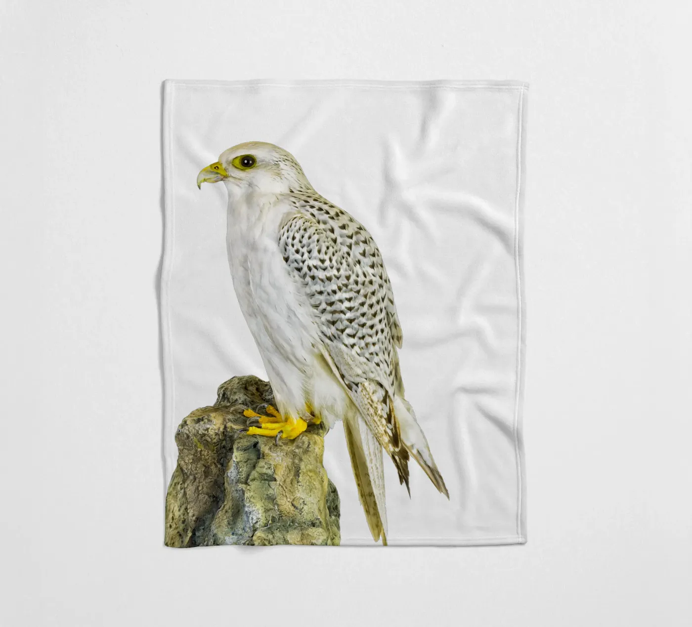 White Buzzard fleece blanket by Curious Collections by Marielle Leenders