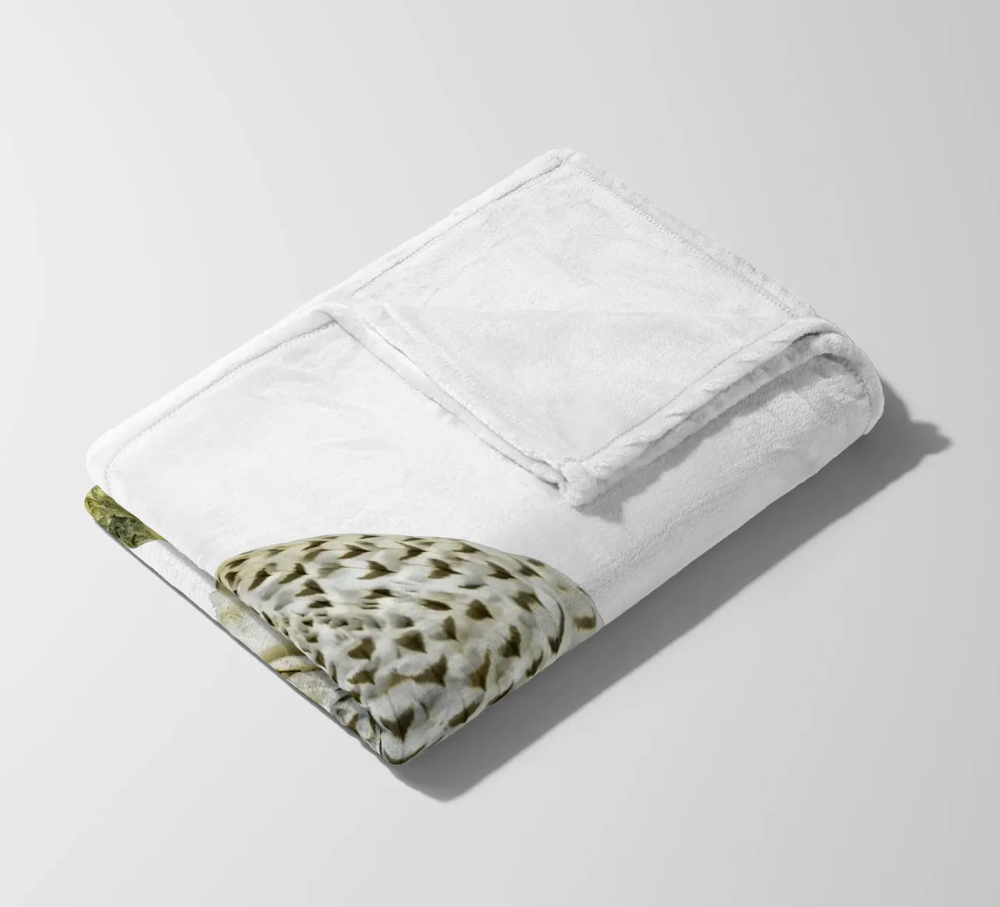 White Buzzard fleece blanket by Curious Collections by Marielle Leenders