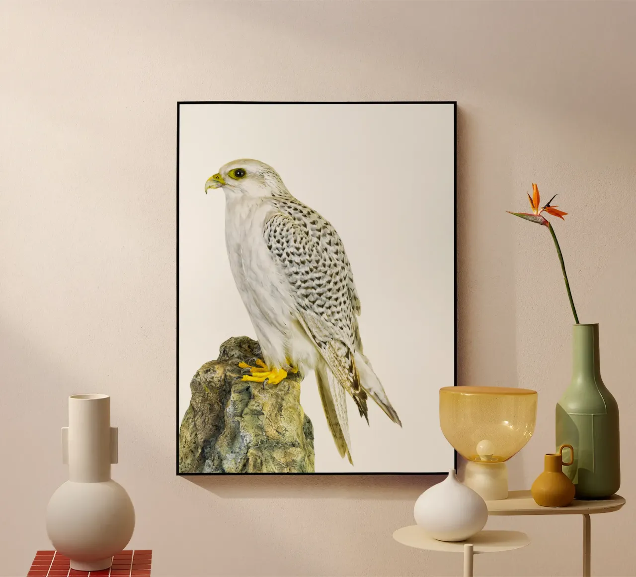 White Buzzard acryl van Curious Collections by Marielle Leenders