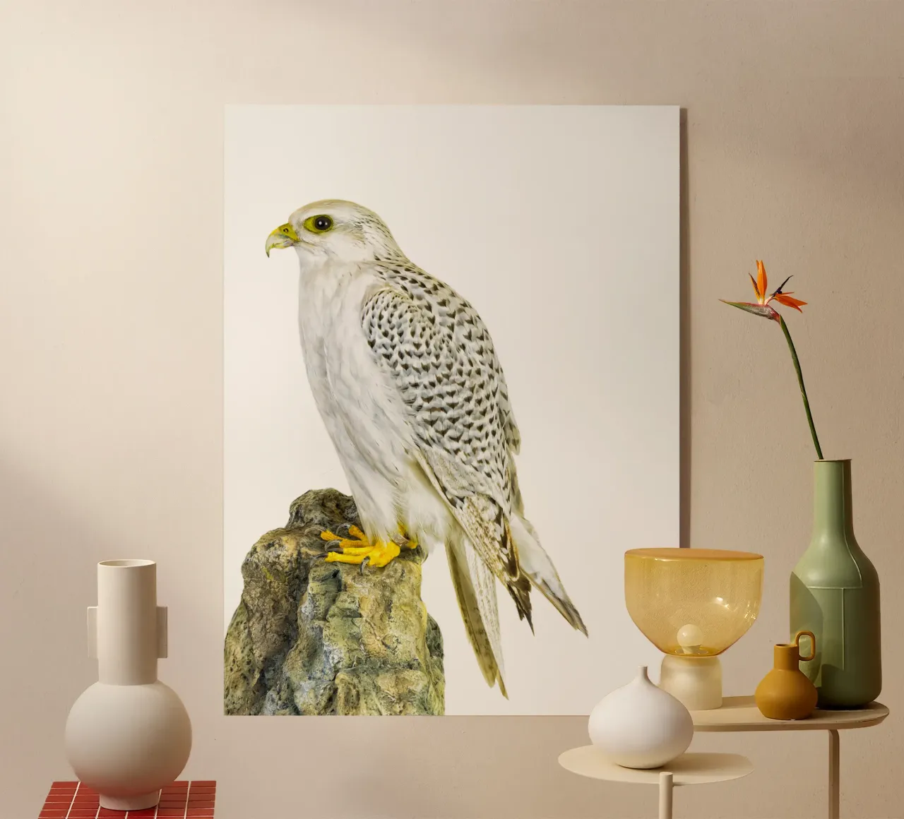 White Buzzard acryl van Curious Collections by Marielle Leenders