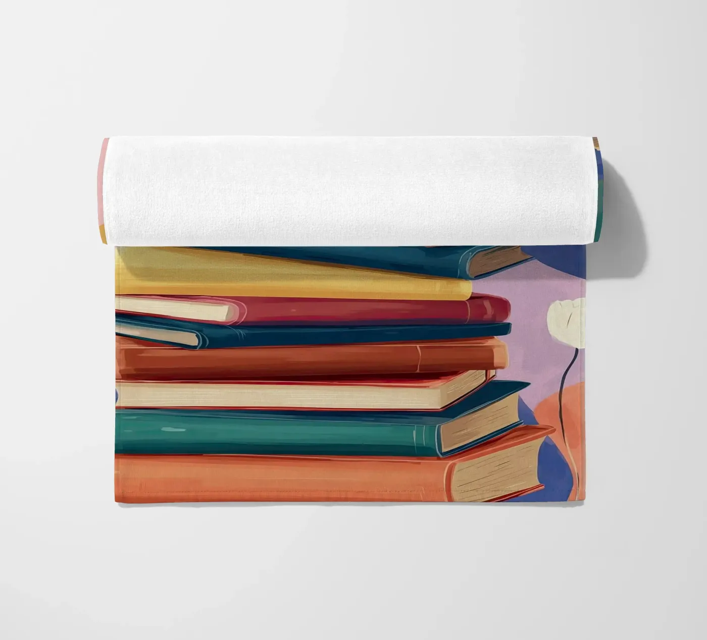 Colorful Book Stack telo mare da Freya