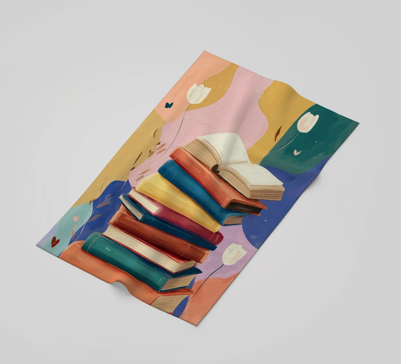 Colorful Book Stack telo mare da Freya