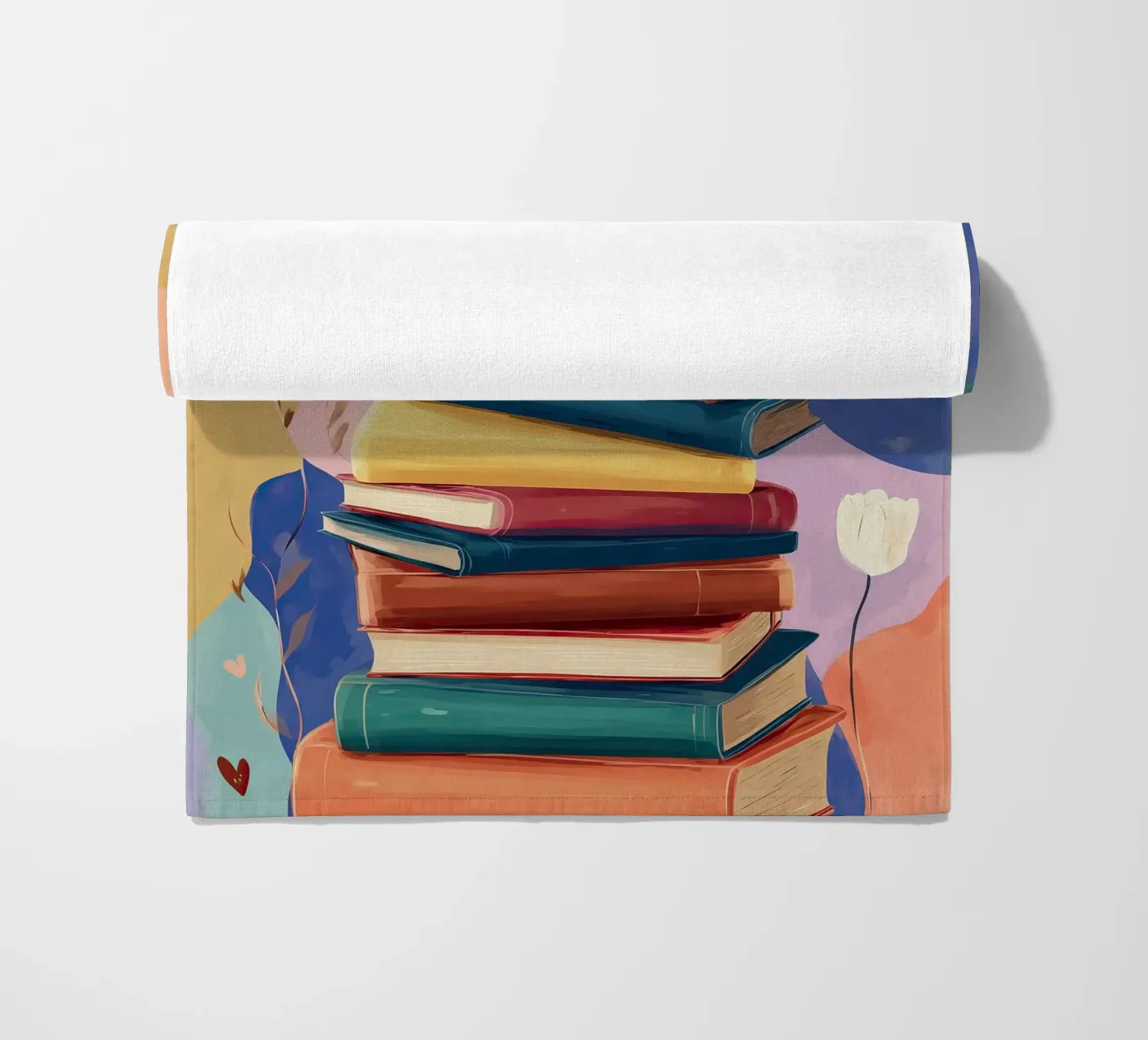 Colorful Book Stack telo mare da Freya