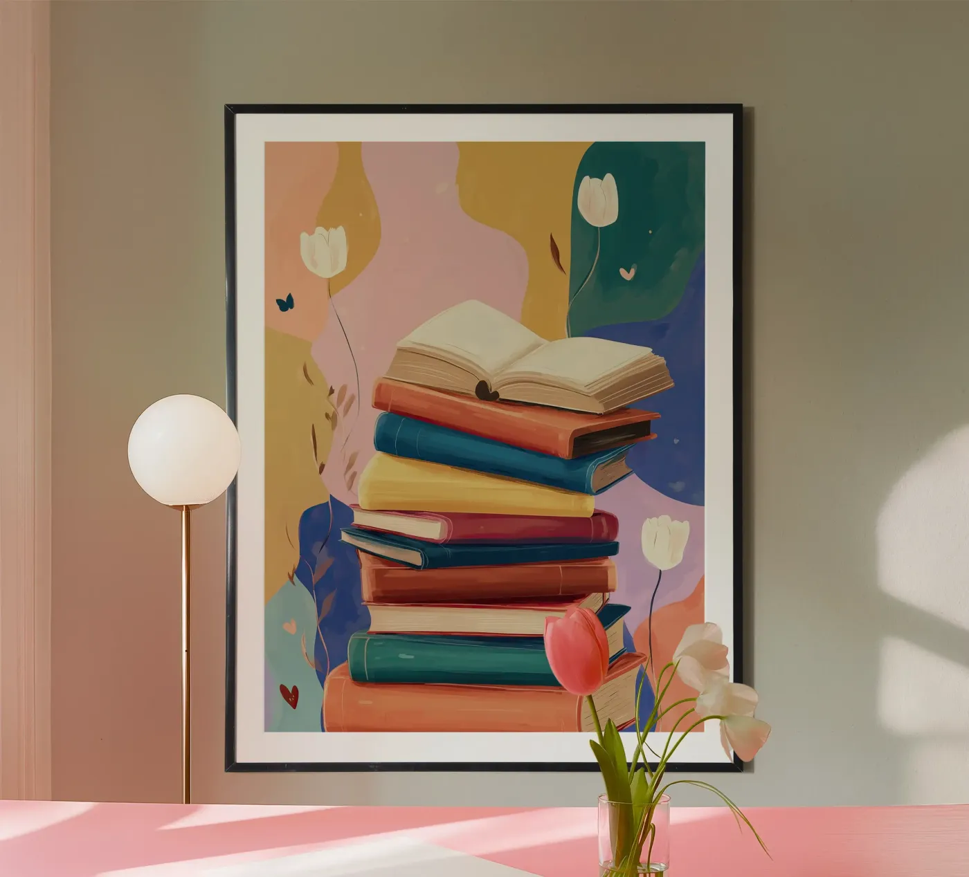 Colorful Book Stack poster da Freya