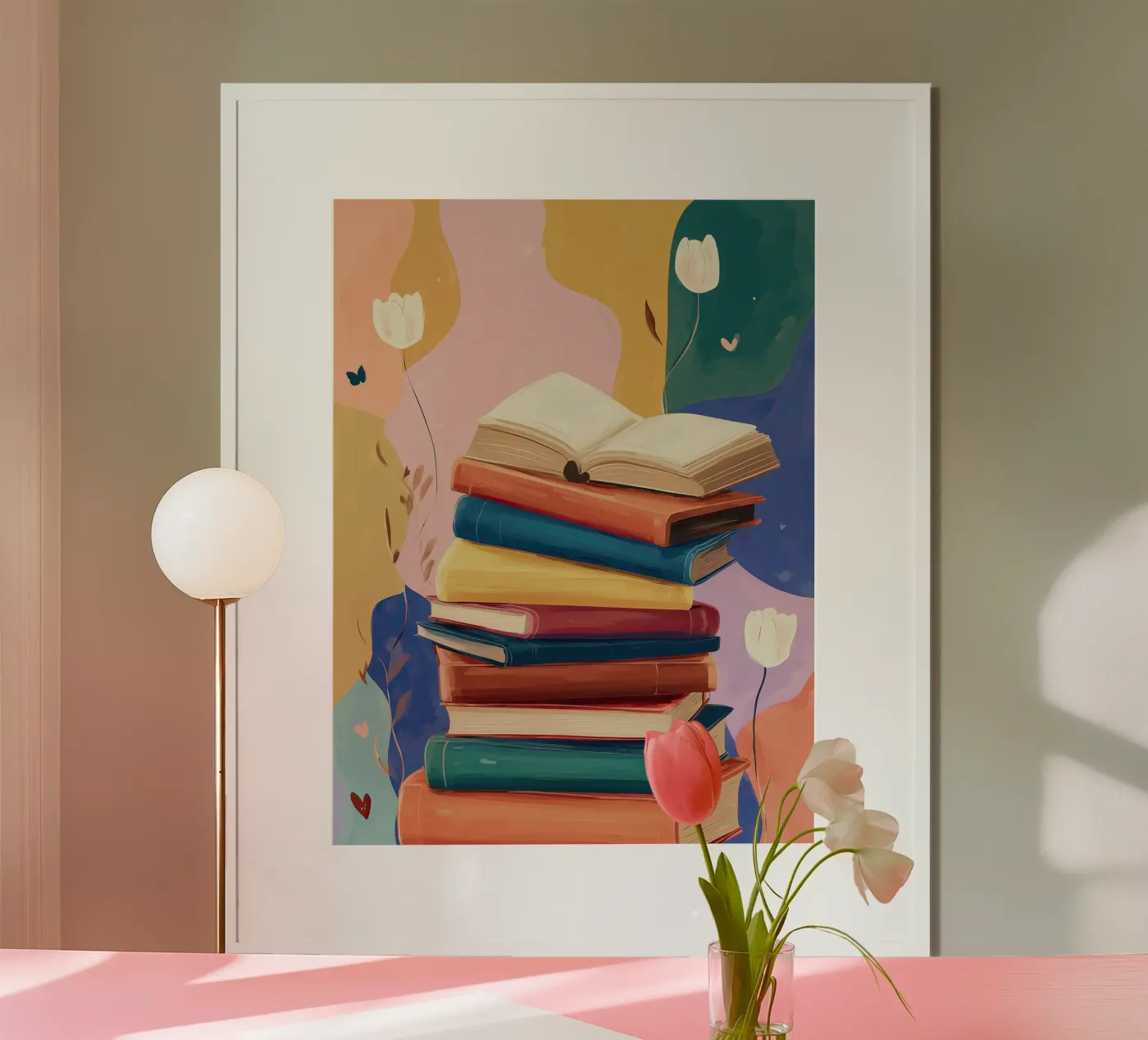 Colorful Book Stack poster da Freya