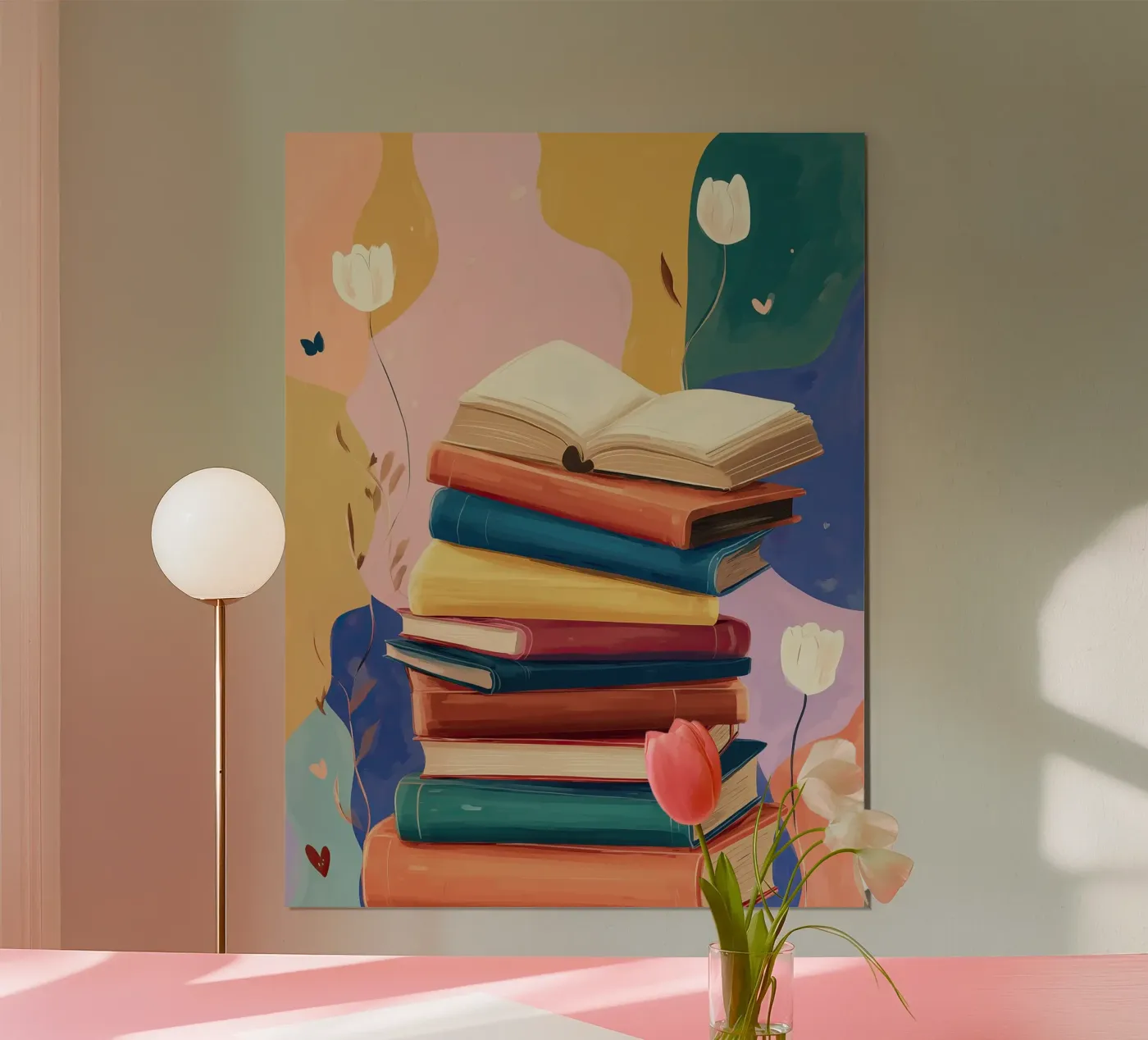 Colorful Book Stack poster da Freya