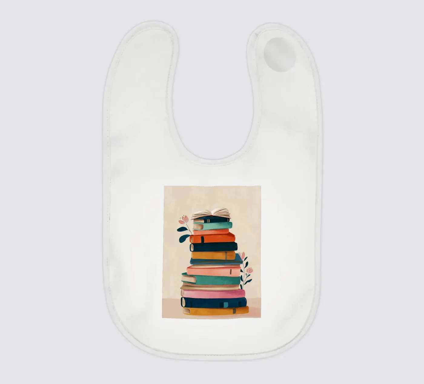 Colorful Book Stack bavaglino da Freya