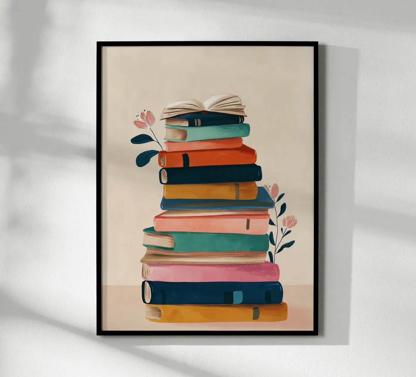 Colorful Book Stack poster da Freya