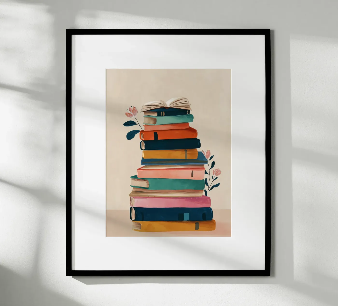 Colorful Book Stack poster da Freya