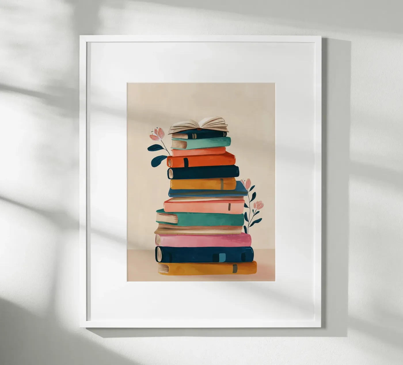 Colorful Book Stack poster da Freya