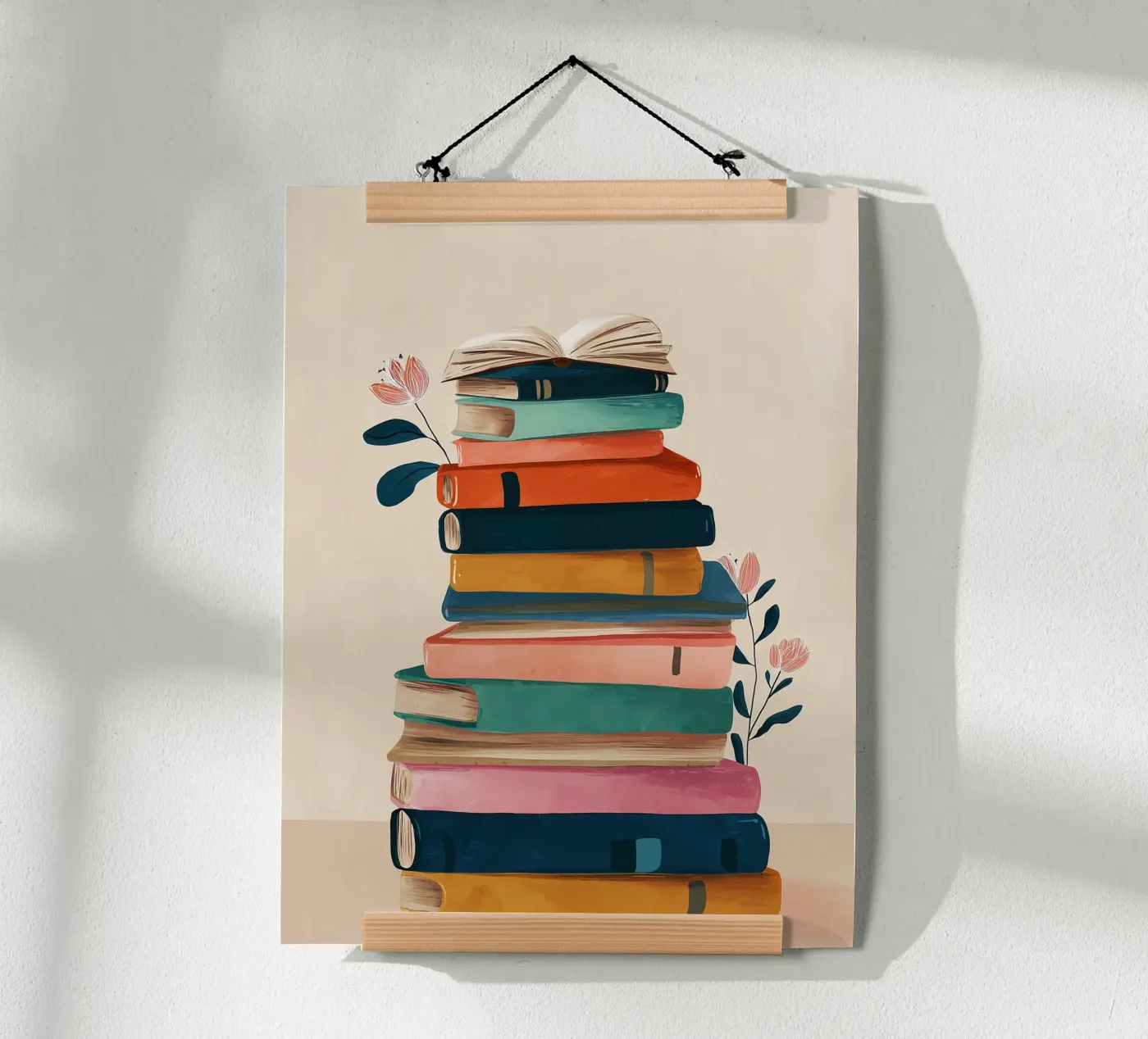 Colorful Book Stack poster da Freya