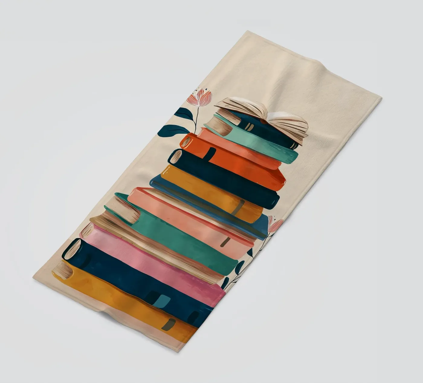 Colorful Book Stack telo mare da Freya