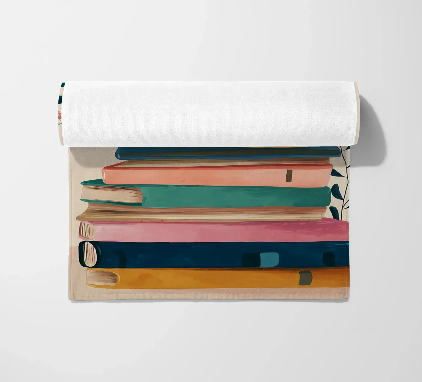 Colorful Book Stack telo mare da Freya