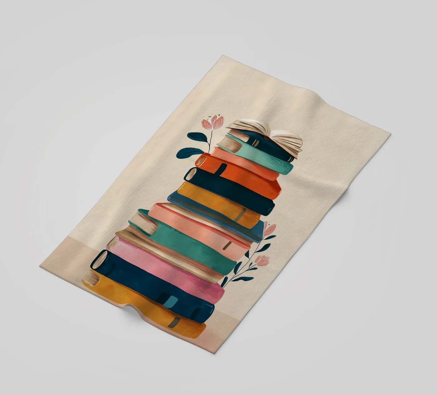 Colorful Book Stack telo mare da Freya
