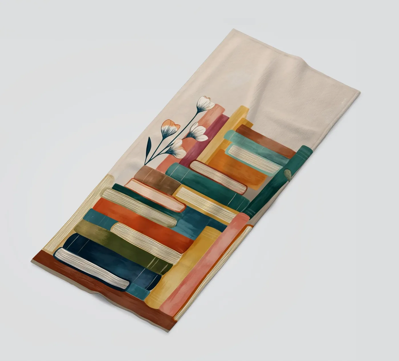 Botanical Bookshelf Stack telo mare da Freya