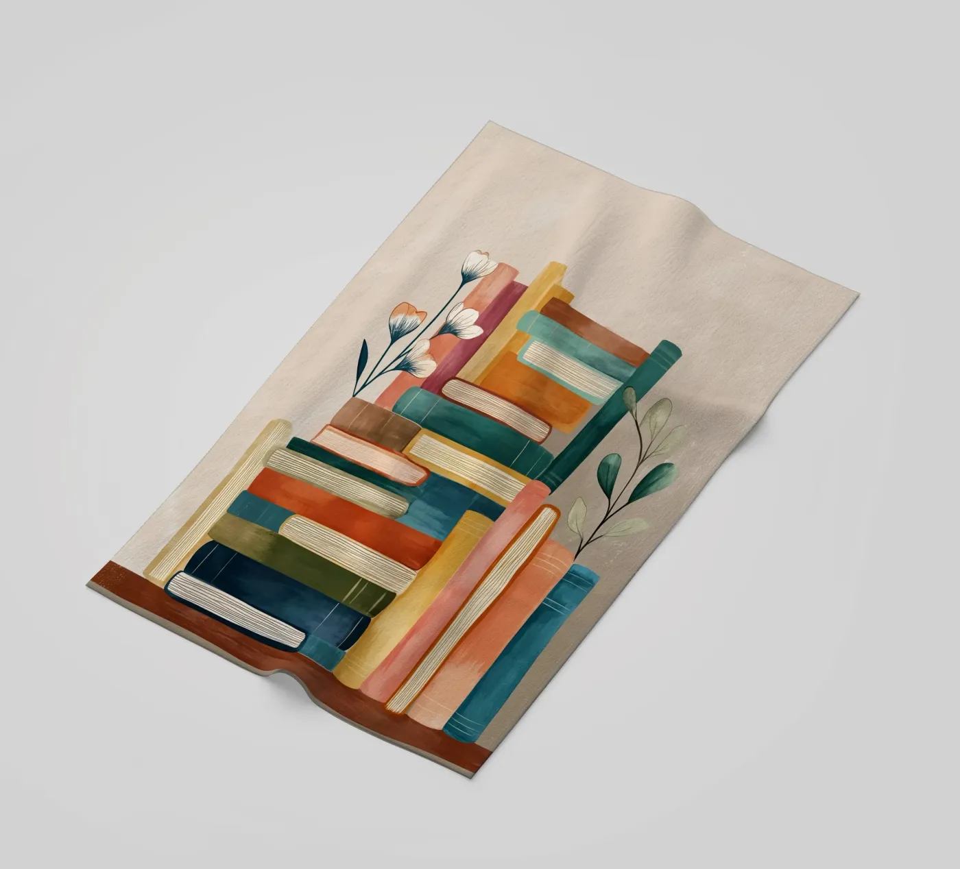 Botanical Bookshelf Stack telo mare da Freya
