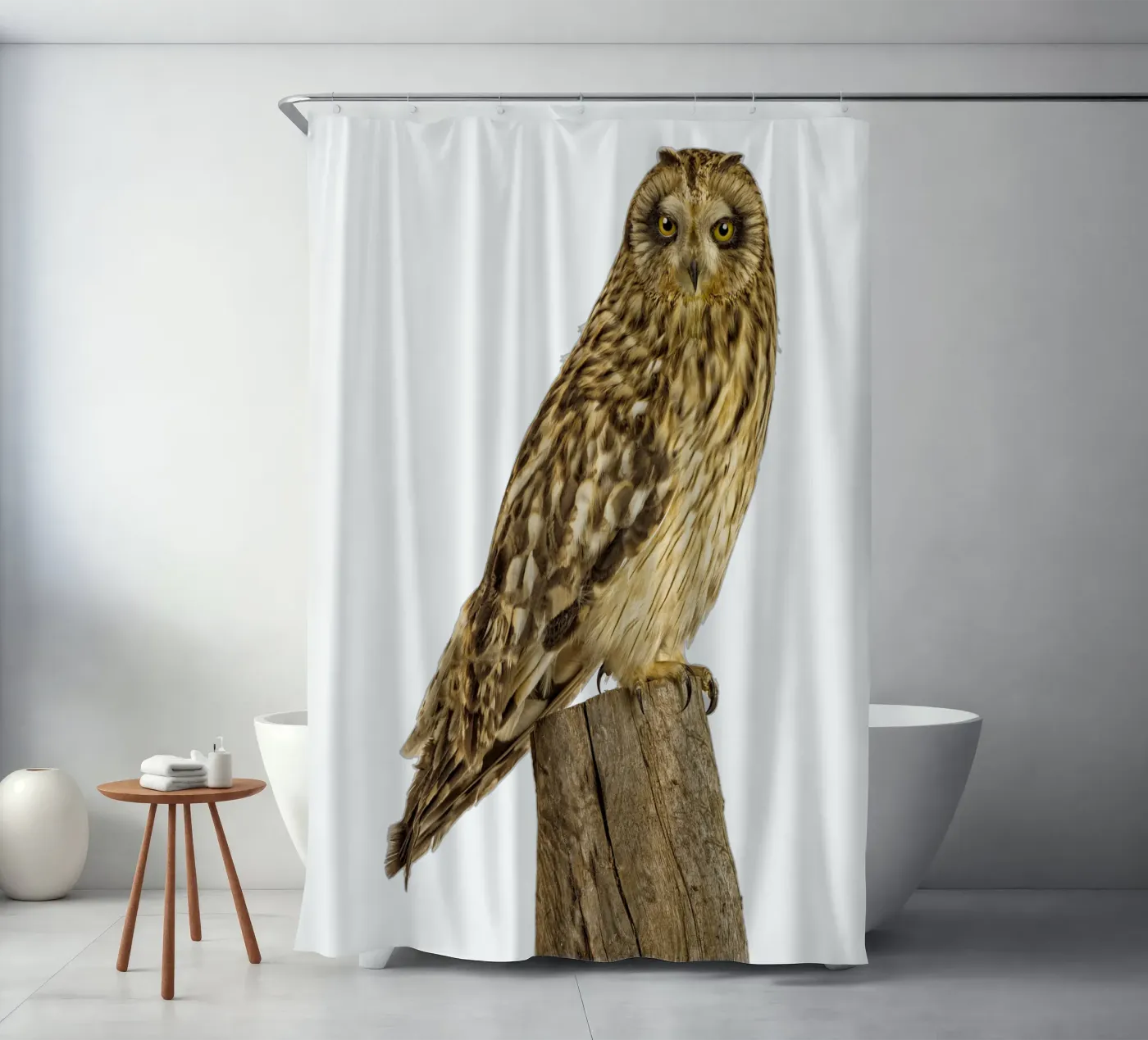 Owl Duschvorhang von Curious Collections by Marielle Leenders