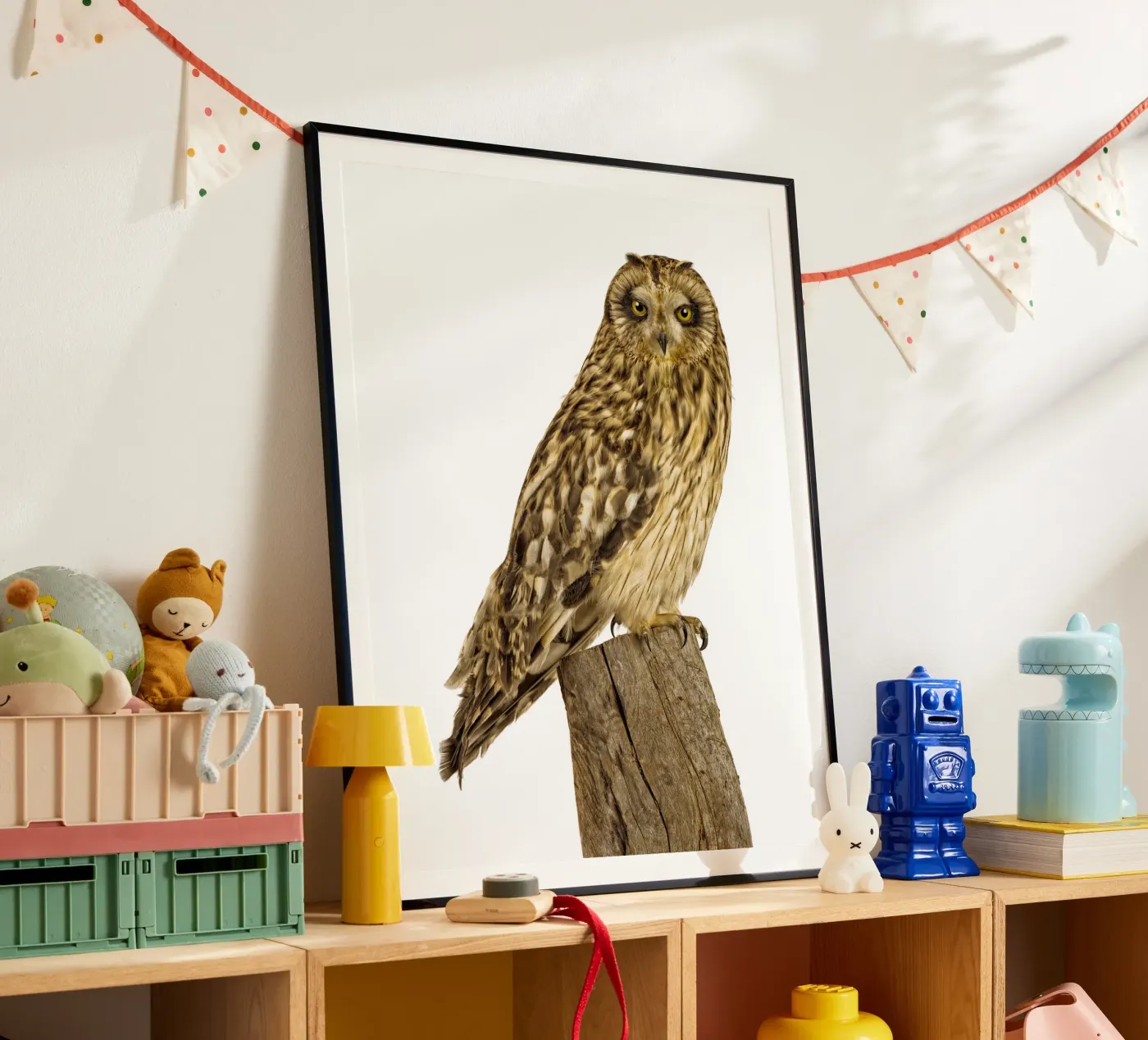 Uil poster van Curious Collections by Marielle Leenders
