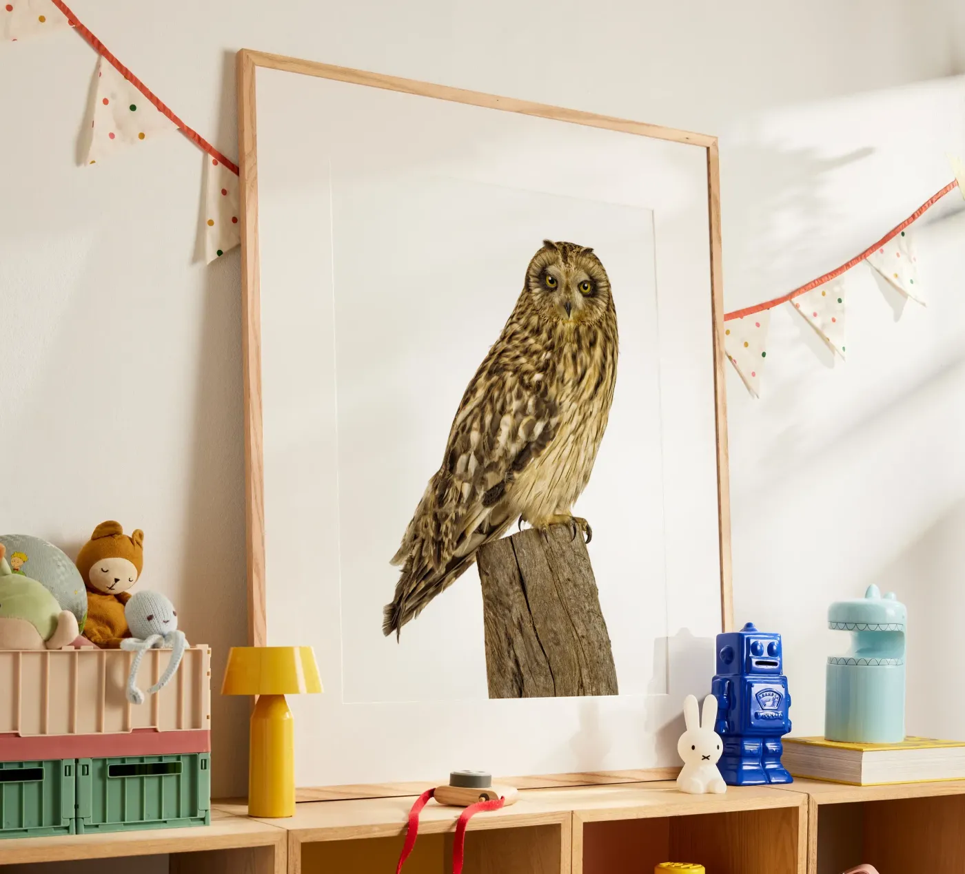 Uil poster van Curious Collections by Marielle Leenders