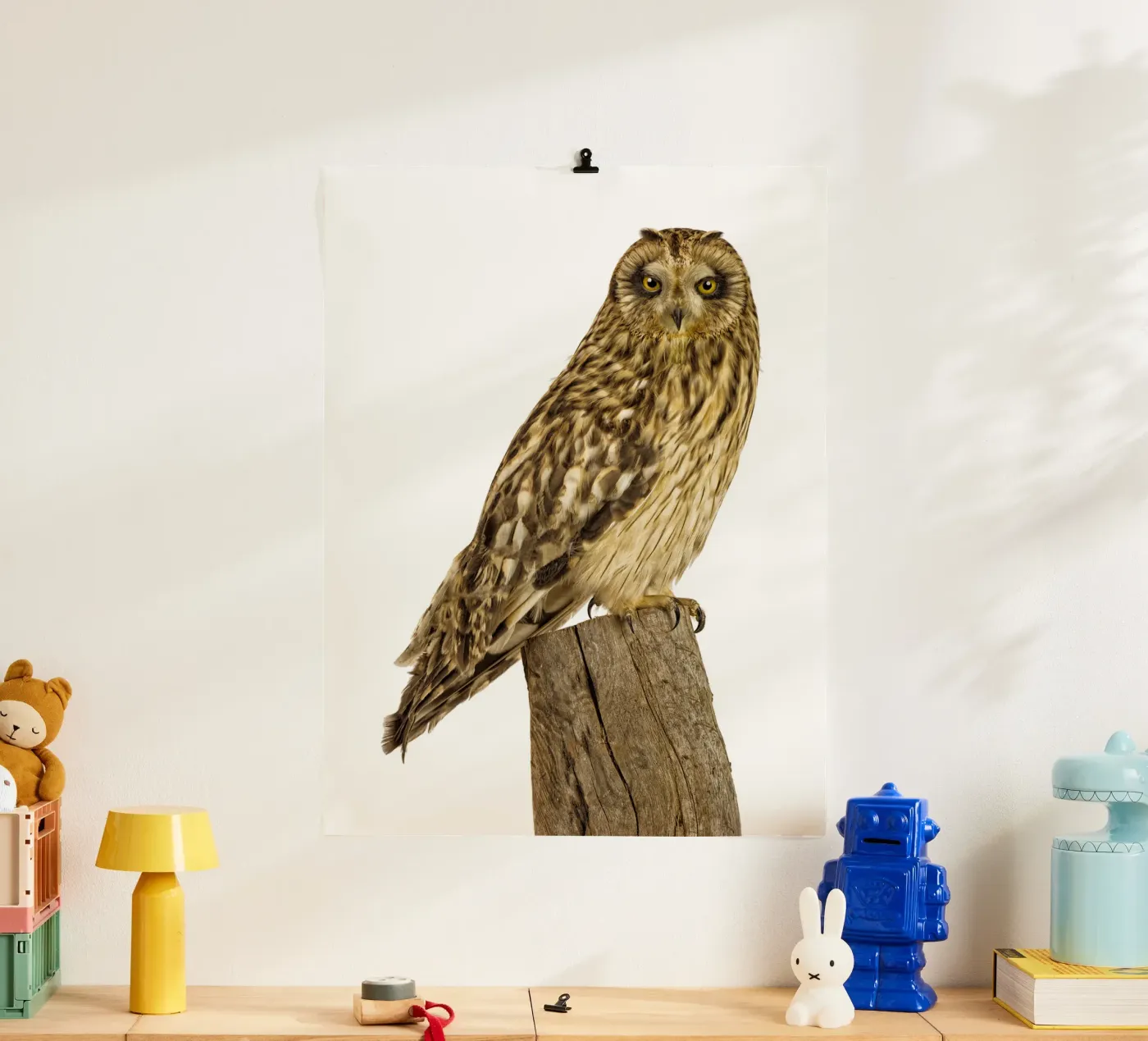 Uil poster van Curious Collections by Marielle Leenders