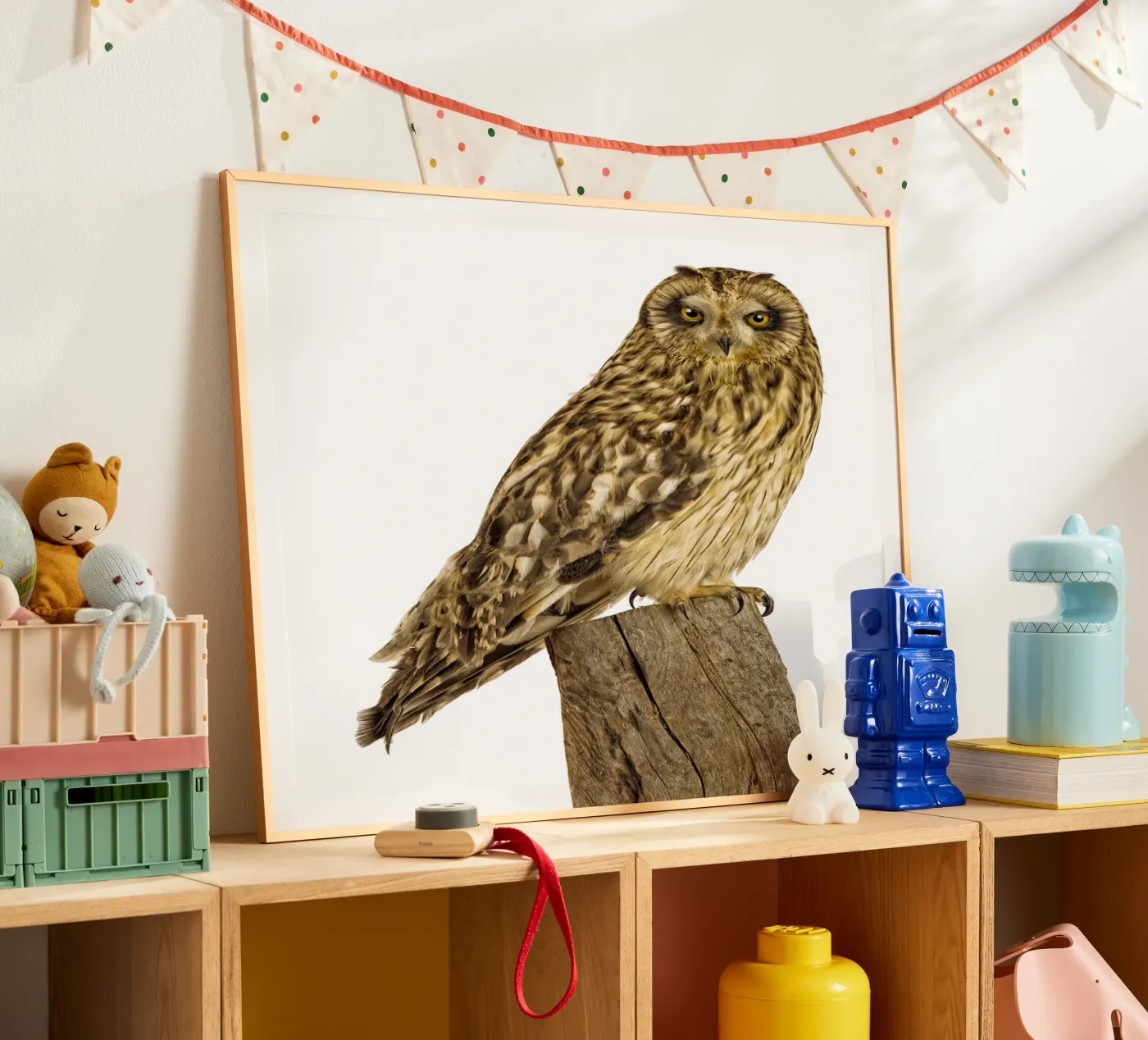 Uil poster van Curious Collections by Marielle Leenders