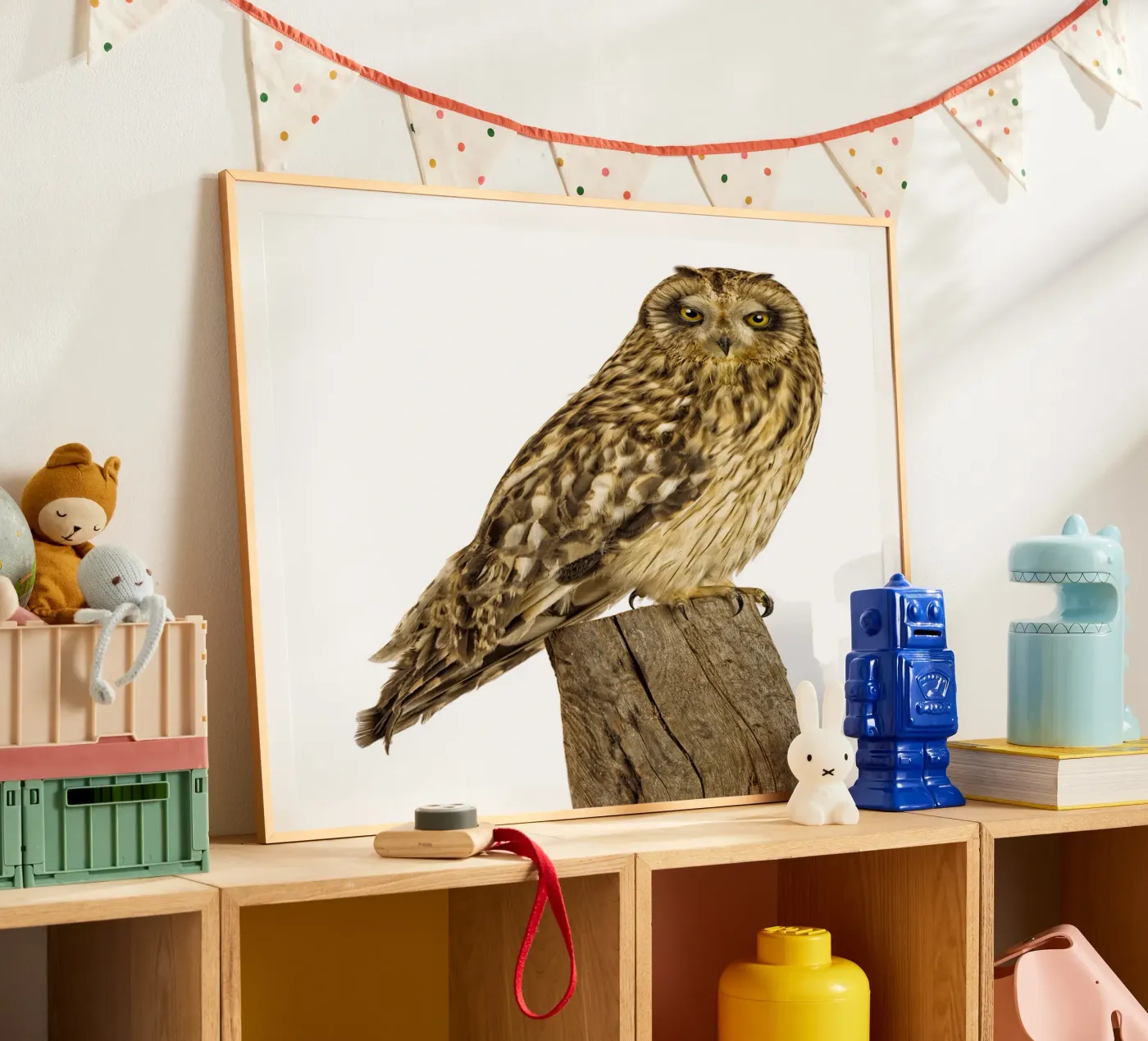 Uil poster van Curious Collections by Marielle Leenders