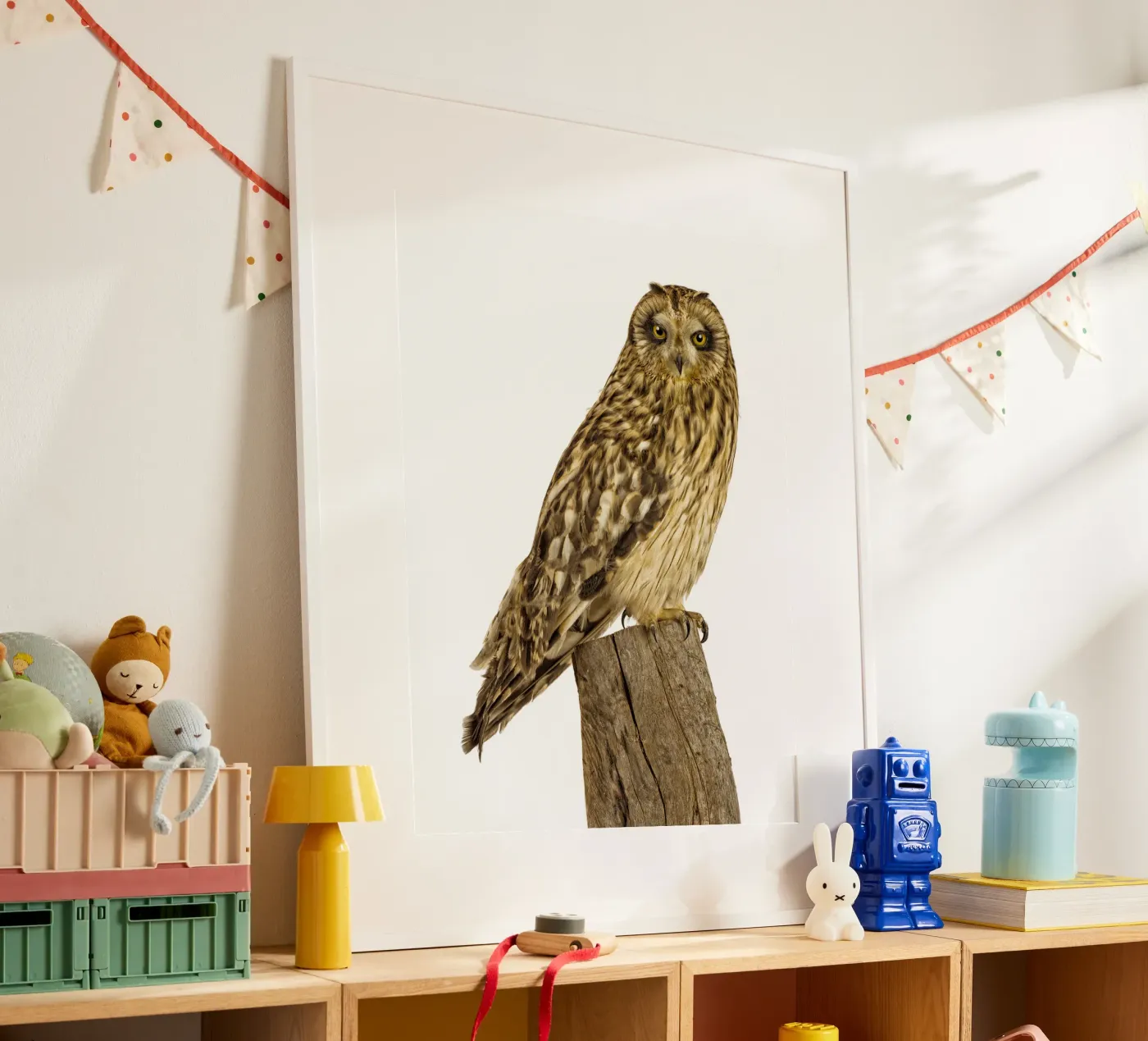 Uil poster van Curious Collections by Marielle Leenders