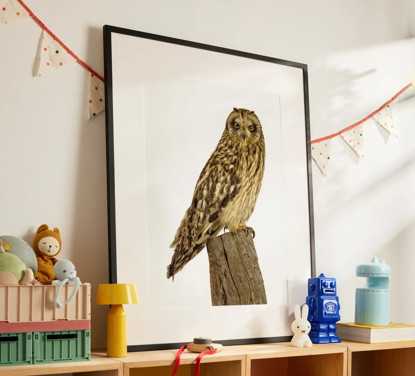 Uil poster van Curious Collections by Marielle Leenders