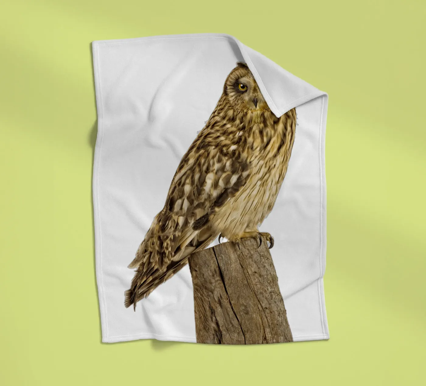 Owl fleece blanket by Curious Collections by Marielle Leenders