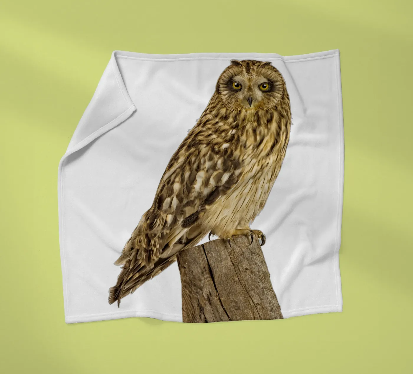 Owl fleece blanket by Curious Collections by Marielle Leenders