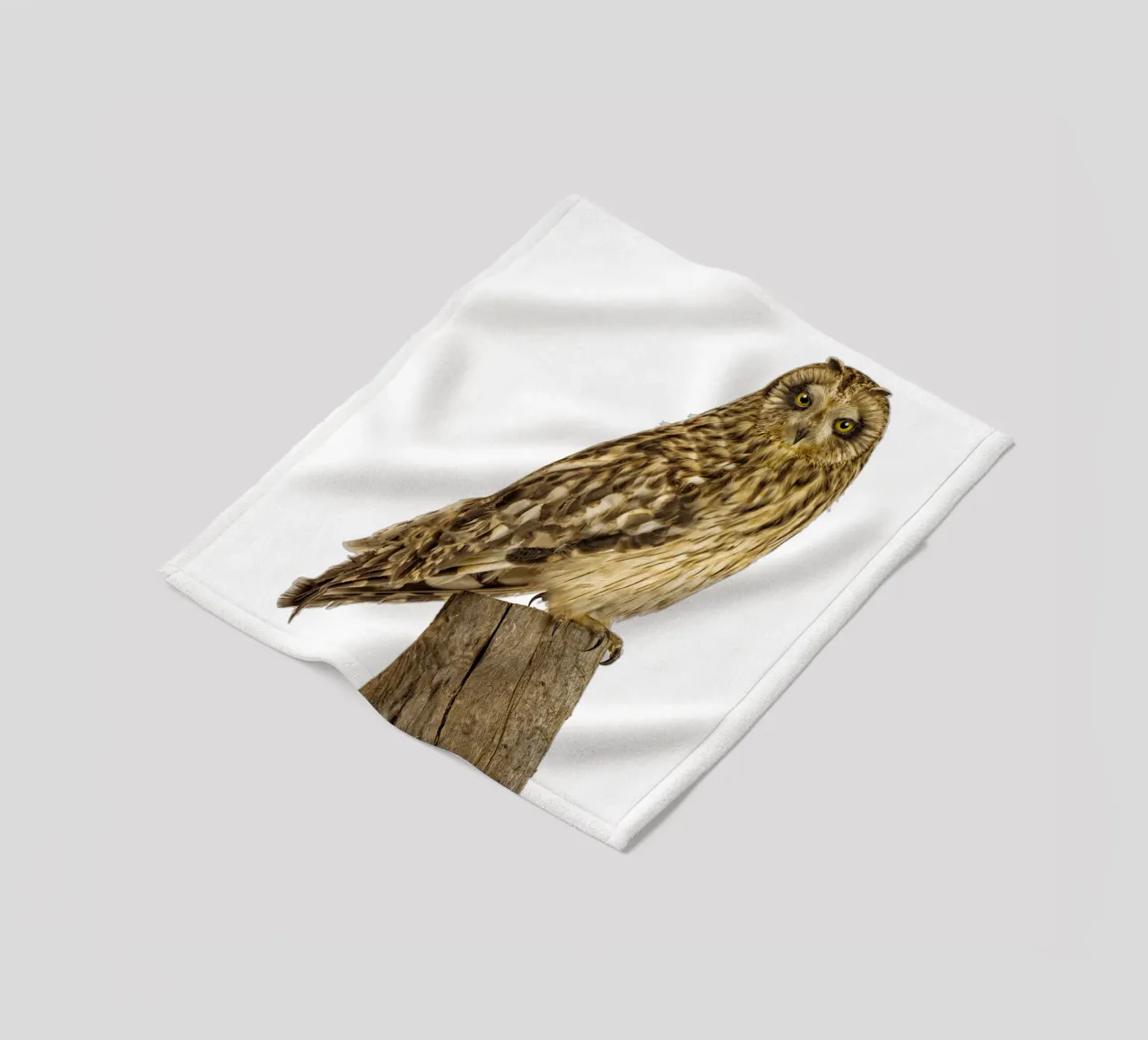 Owl fleece blanket by Curious Collections by Marielle Leenders