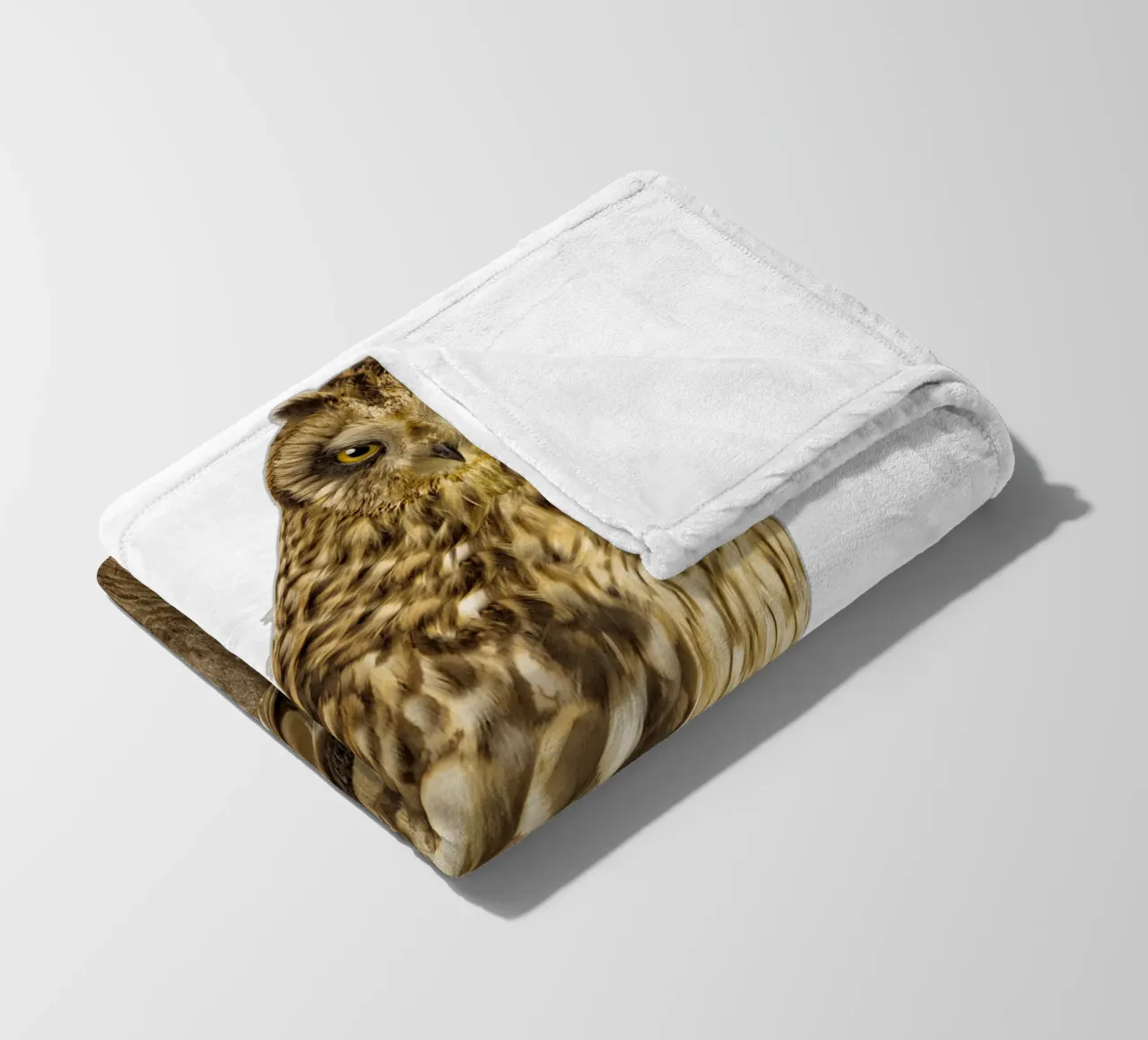 Owl fleece blanket by Curious Collections by Marielle Leenders