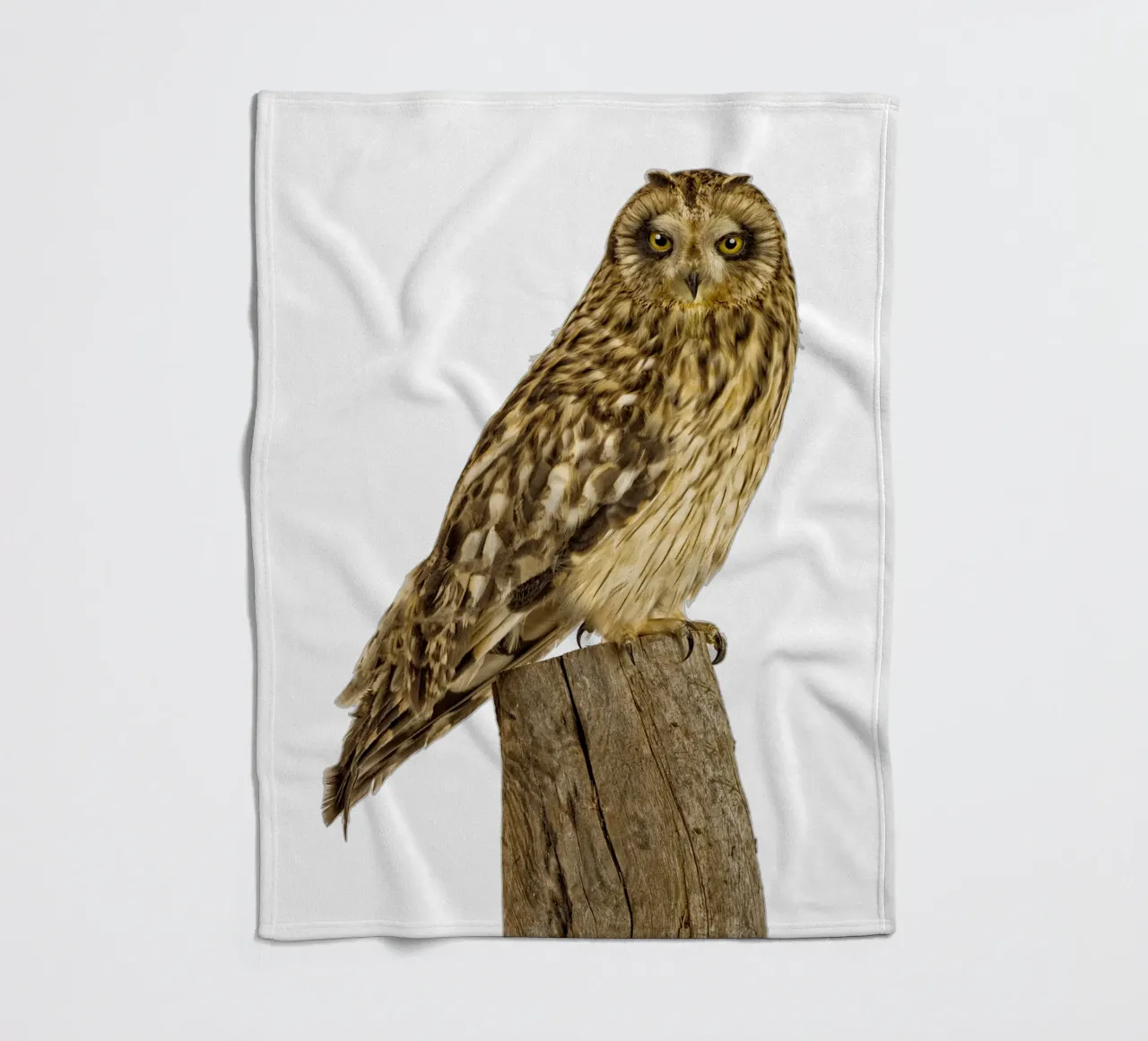 Owl fleece blanket by Curious Collections by Marielle Leenders