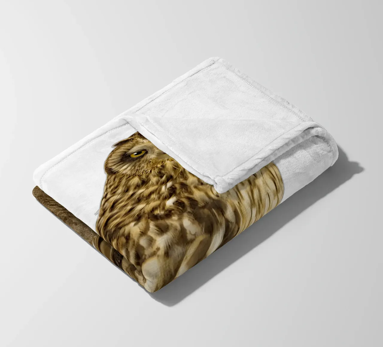 Owl fleece blanket by Curious Collections by Marielle Leenders